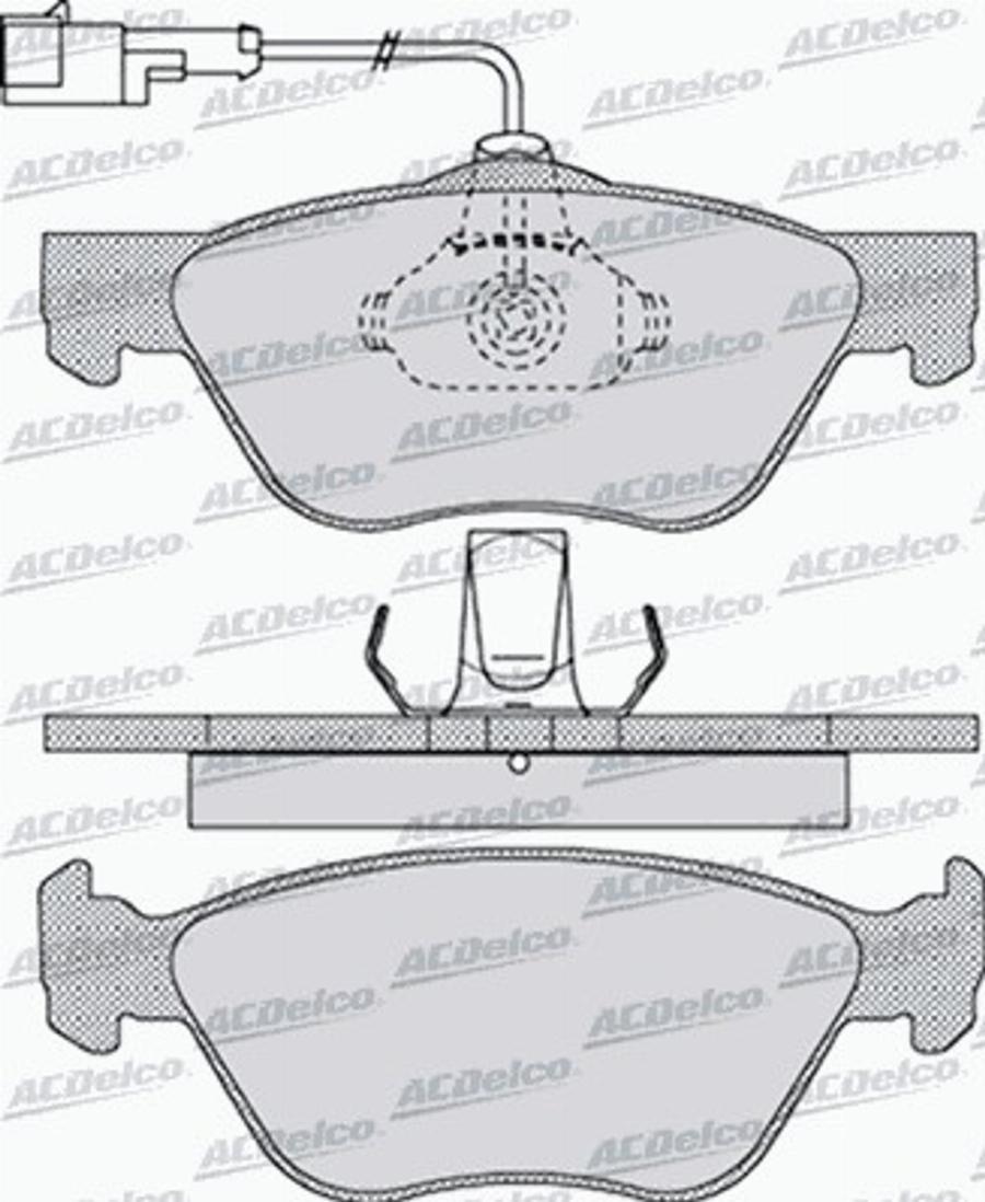 ACDelco AC0581098D - Bremžu uzliku kompl., Disku bremzes autodraugiem.lv