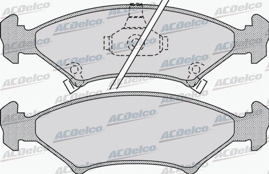 ACDelco AC0581067D - Bremžu uzliku kompl., Disku bremzes autodraugiem.lv