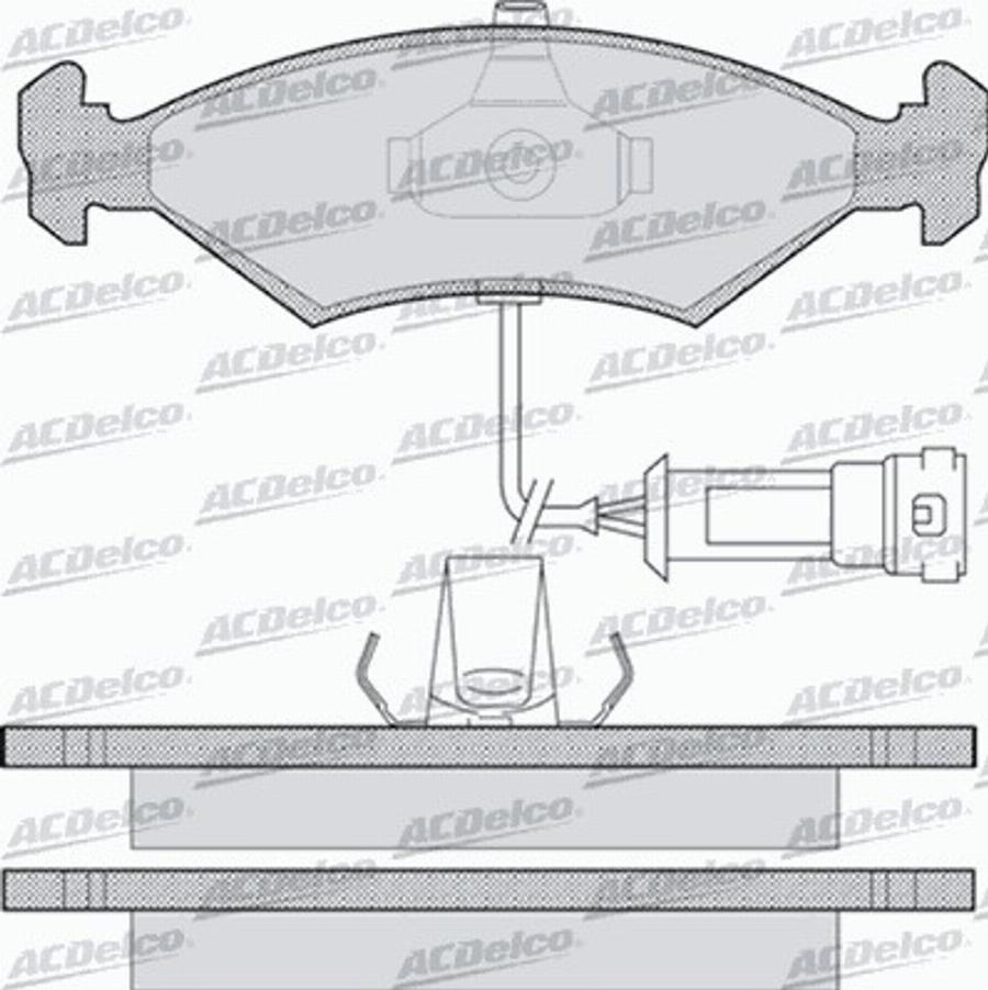 ACDelco AC0581087D - Bremžu uzliku kompl., Disku bremzes autodraugiem.lv