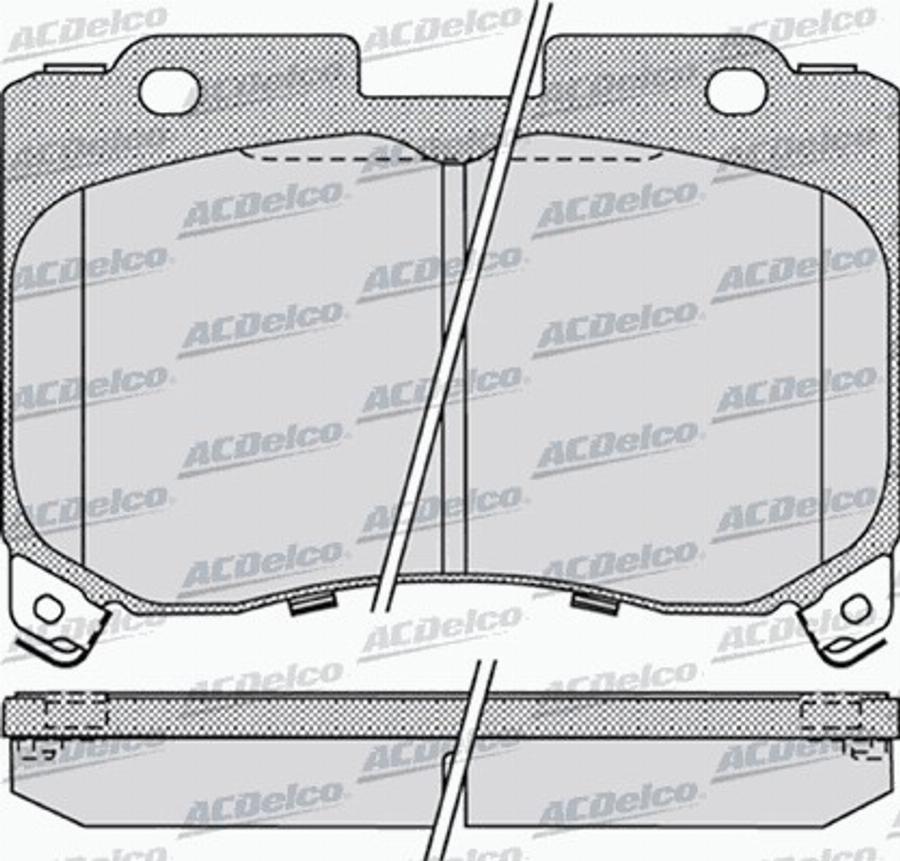 ACDelco AC0581023D - Bremžu uzliku kompl., Disku bremzes autodraugiem.lv