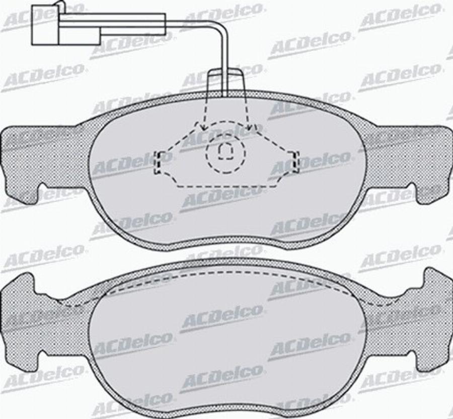 ACDelco AC0581075D - Bremžu uzliku kompl., Disku bremzes autodraugiem.lv