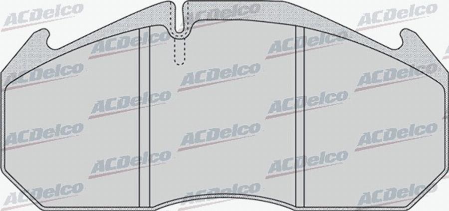 ACDelco AC0581162D - Bremžu uzliku kompl., Disku bremzes autodraugiem.lv