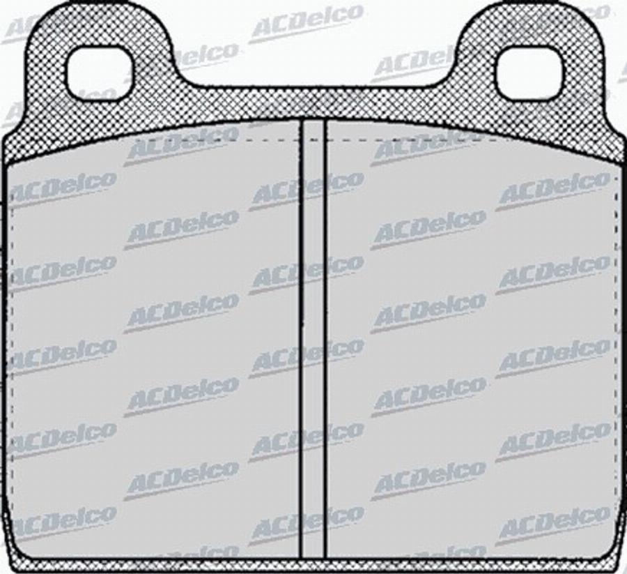 ACDelco AC058111D - Bremžu uzliku kompl., Disku bremzes autodraugiem.lv