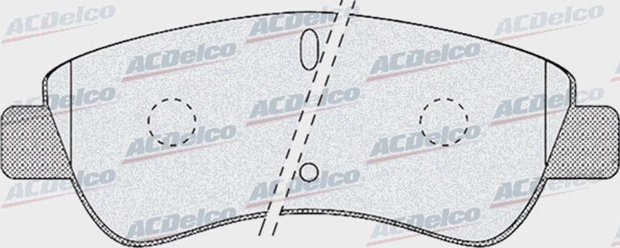 ACDelco AC0581188D - Bremžu uzliku kompl., Disku bremzes autodraugiem.lv