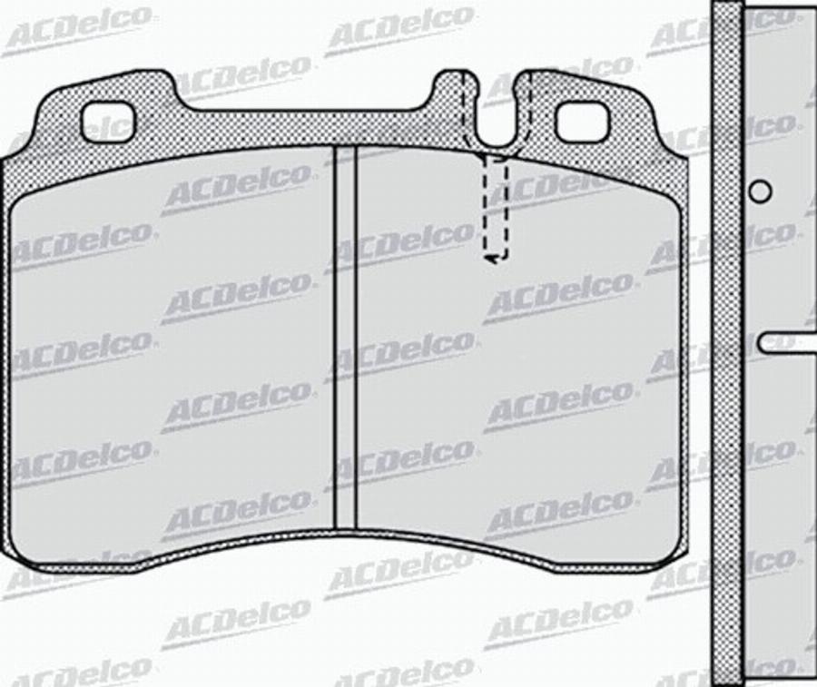 ACDelco AC0581131D - Bremžu uzliku kompl., Disku bremzes autodraugiem.lv