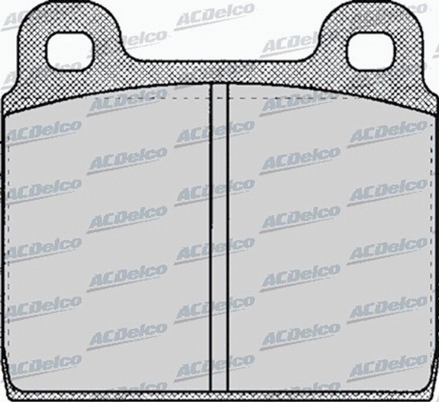 ACDelco AC058112D - Bremžu uzliku kompl., Disku bremzes autodraugiem.lv