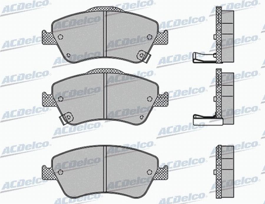 ACDelco AC0581316D - Bremžu uzliku kompl., Disku bremzes autodraugiem.lv