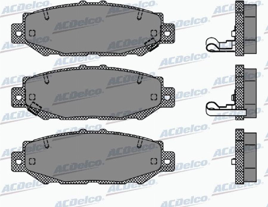 ACDelco AC0581385D - Bremžu uzliku kompl., Disku bremzes autodraugiem.lv