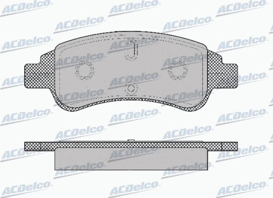 ACDelco AC0581327D - Bremžu uzliku kompl., Disku bremzes autodraugiem.lv