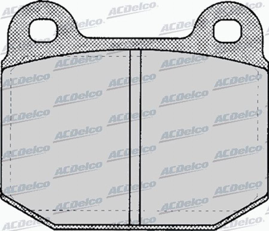 ACDelco AC058137D - Bremžu uzliku kompl., Disku bremzes autodraugiem.lv