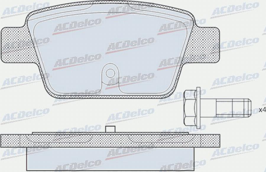 ACDelco AC0581269D - Bremžu uzliku kompl., Disku bremzes autodraugiem.lv