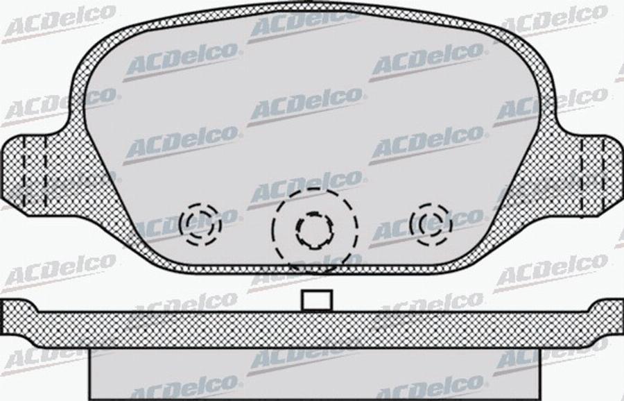 ACDelco AC058872D - Bremžu uzliku kompl., Disku bremzes autodraugiem.lv