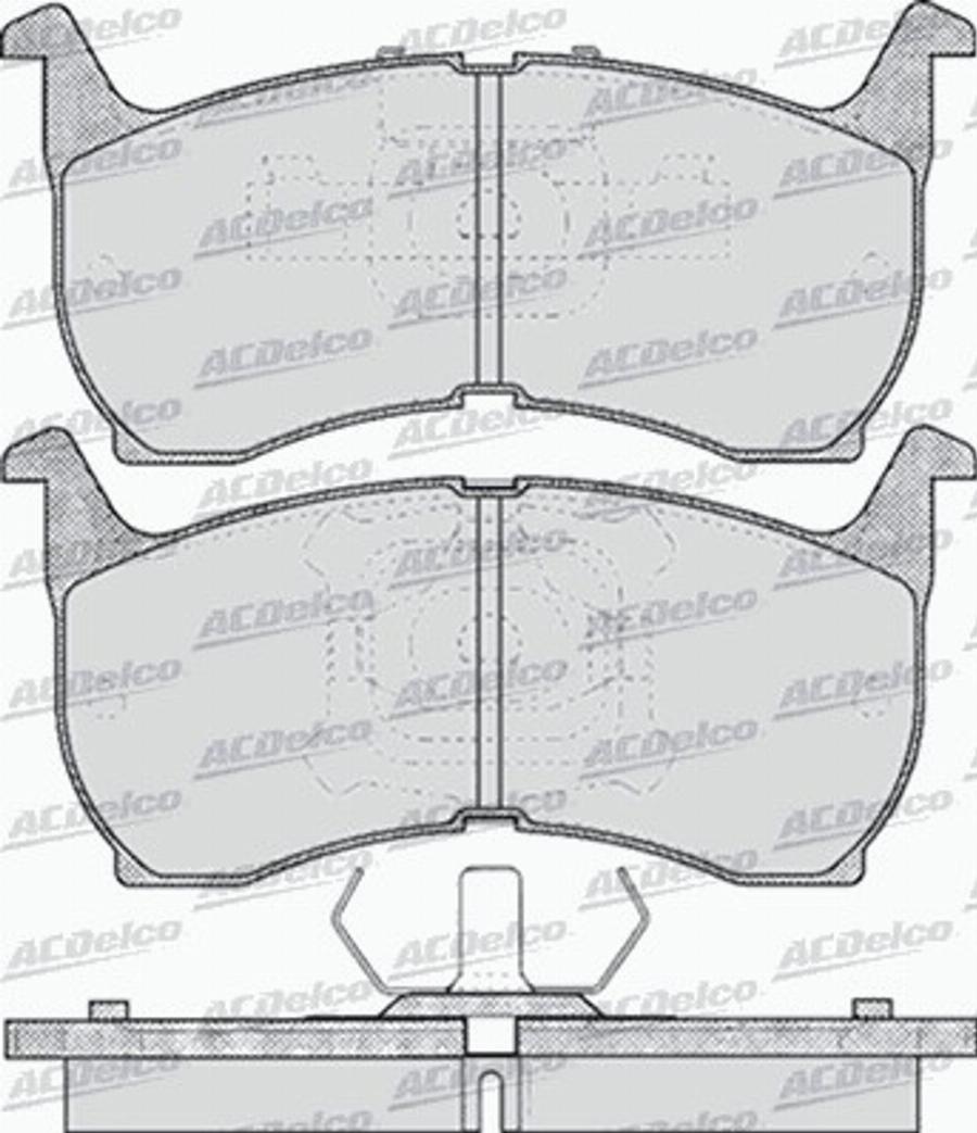 ACDelco AC058368D - Bremžu uzliku kompl., Disku bremzes autodraugiem.lv