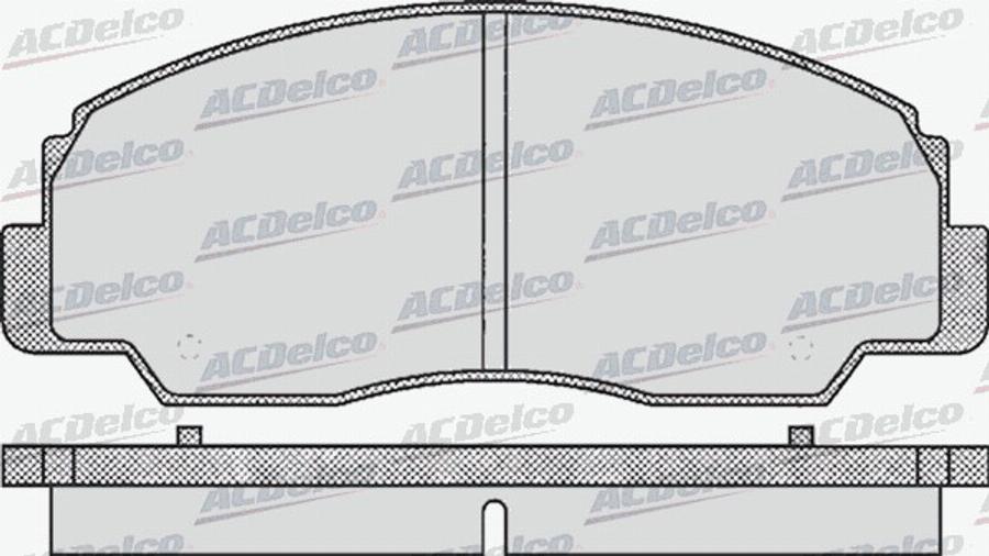 ACDelco AC058381D - Bremžu uzliku kompl., Disku bremzes autodraugiem.lv