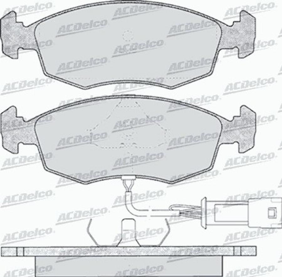 ACDelco AC058269D - Bremžu uzliku kompl., Disku bremzes autodraugiem.lv