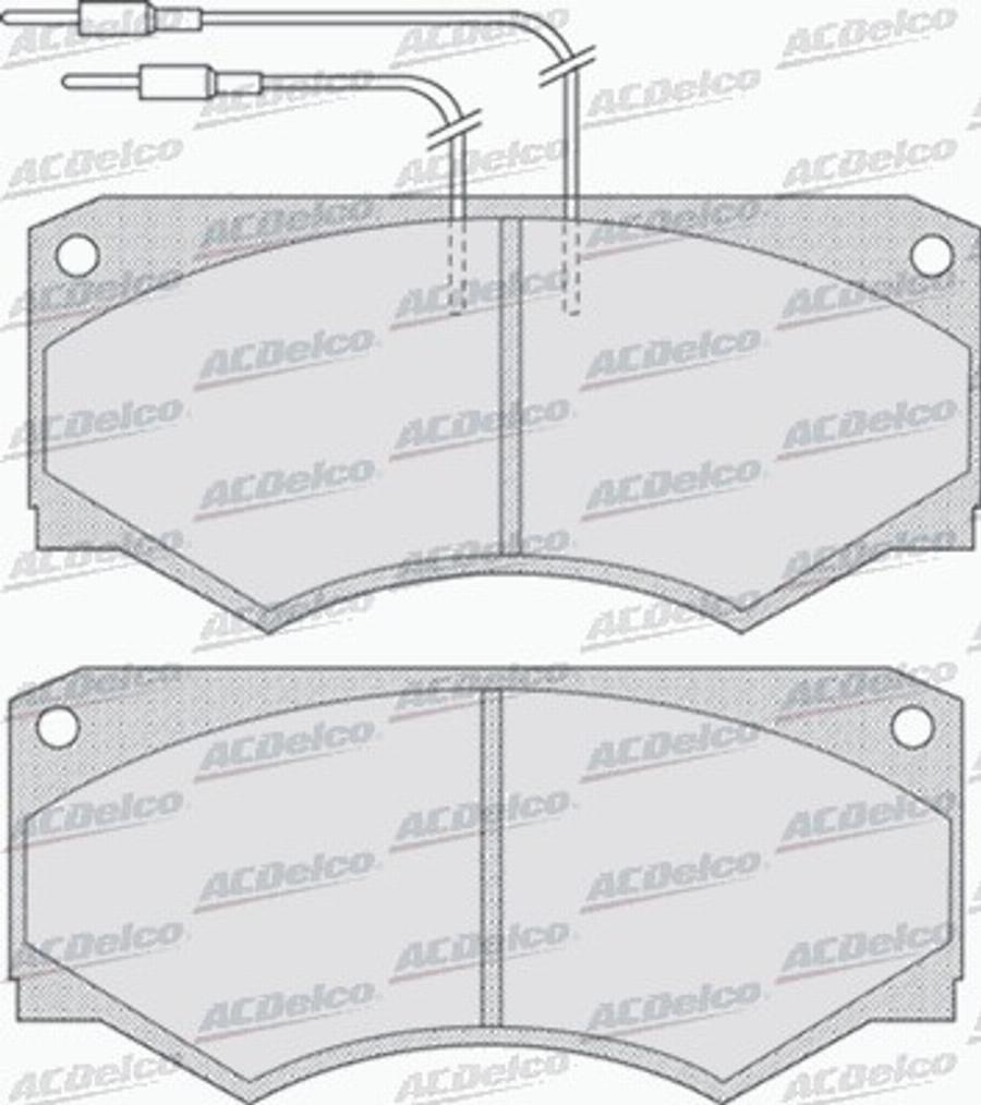 ACDelco AC058733D - Bremžu uzliku kompl., Disku bremzes autodraugiem.lv