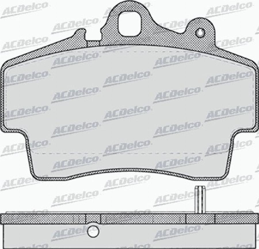 ACDelco AC058722D - Bremžu uzliku kompl., Disku bremzes autodraugiem.lv