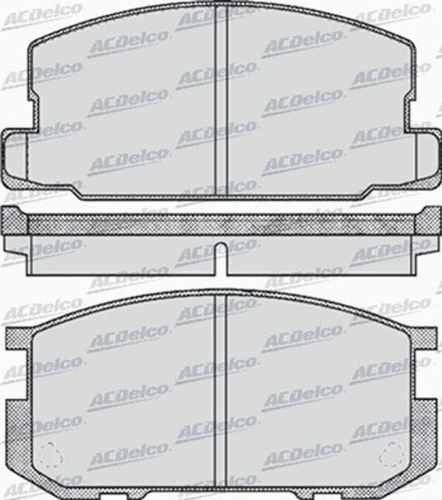 ACDelco AC05D416D - Bremžu uzliku kompl., Disku bremzes autodraugiem.lv