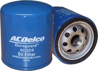ACDelco AC024 - Eļļas filtrs autodraugiem.lv