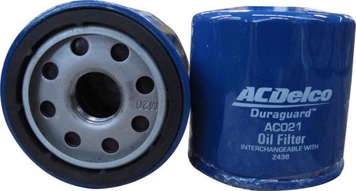 ACDelco AC021 - Eļļas filtrs autodraugiem.lv