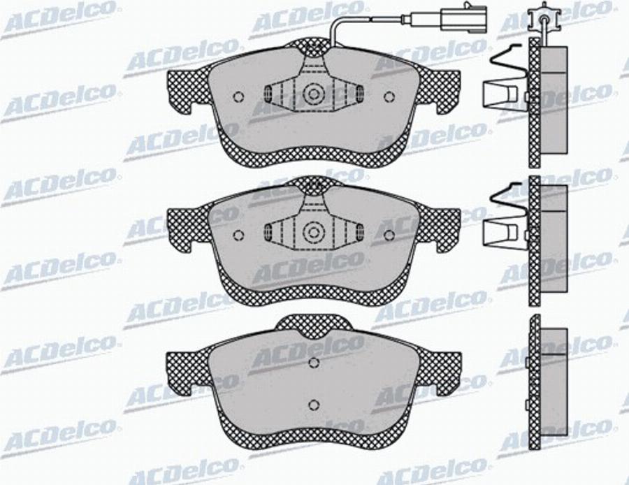 ACDelco AC894881D - Bremžu uzliku kompl., Disku bremzes autodraugiem.lv