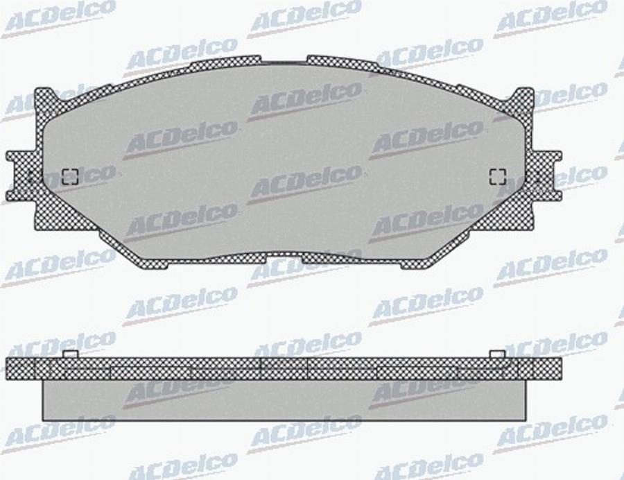 ACDelco AC892381D - Bremžu uzliku kompl., Disku bremzes autodraugiem.lv