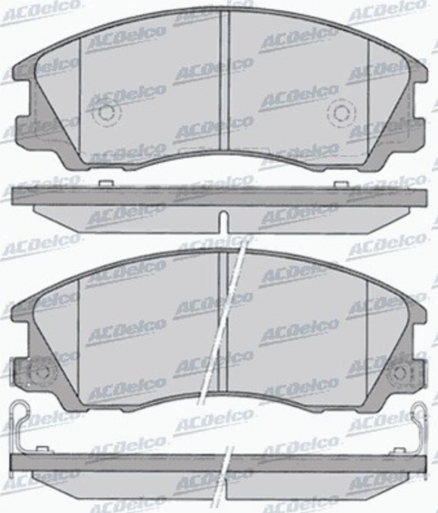 ACDelco AC859481D - Bremžu uzliku kompl., Disku bremzes autodraugiem.lv