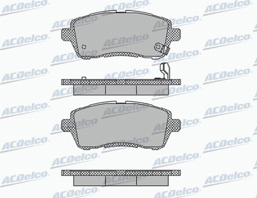 ACDelco AC859381D - Bremžu uzliku kompl., Disku bremzes autodraugiem.lv