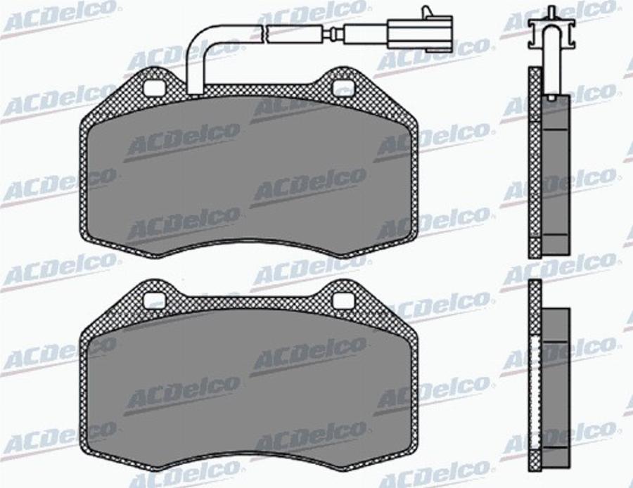 ACDelco AC869281D - Bremžu uzliku kompl., Disku bremzes autodraugiem.lv