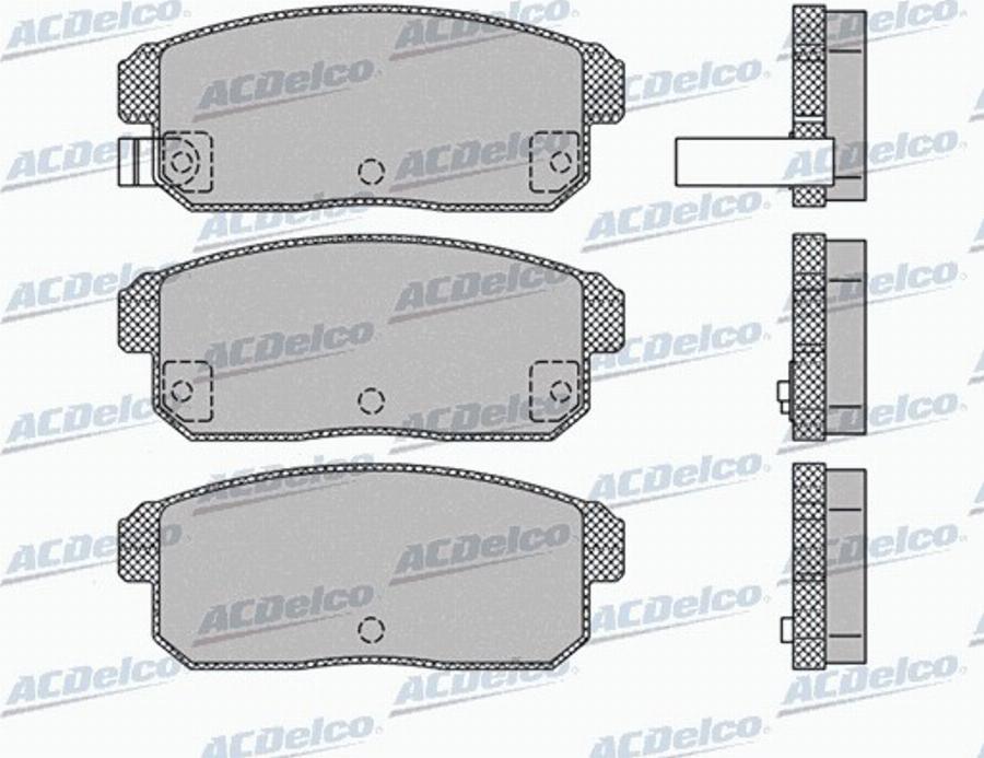 ACDelco AC868981D - Bremžu uzliku kompl., Disku bremzes autodraugiem.lv