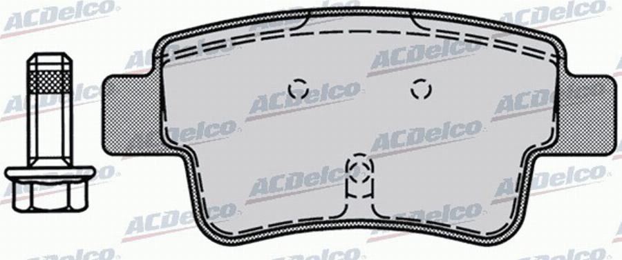 ACDelco AC832981D - Bremžu uzliku kompl., Disku bremzes autodraugiem.lv