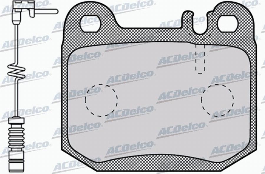 ACDelco AC202383D - Bremžu uzliku kompl., Disku bremzes autodraugiem.lv