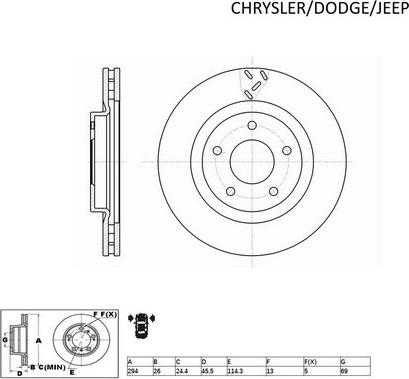 ACDelco ACDR2422 - Bremžu diski autodraugiem.lv