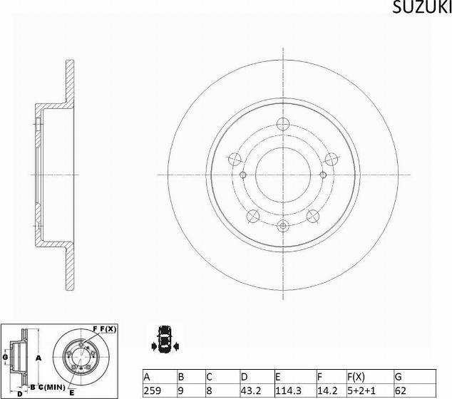 ACDelco ACDR2589 - Bremžu diski autodraugiem.lv