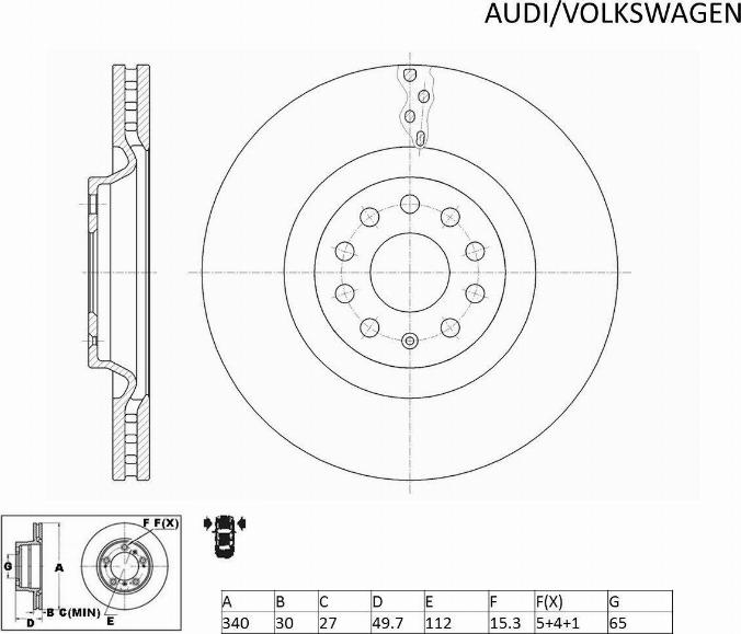 ACDelco ACDR2830 - Bremžu diski autodraugiem.lv