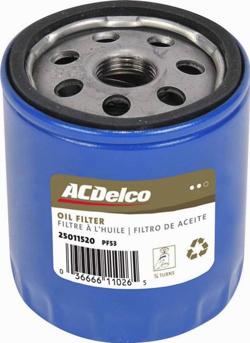 ACDelco PF53 - Eļļas filtrs autodraugiem.lv