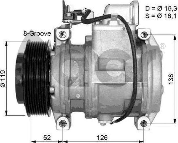 ACR 134426 - Kompresors, Gaisa kond. sistēma autodraugiem.lv