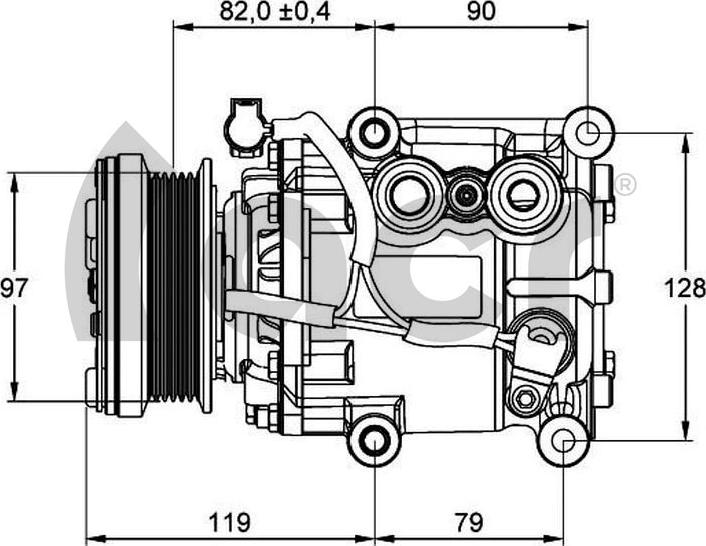ACR 135103R - Kompresors, Gaisa kond. sistēma autodraugiem.lv