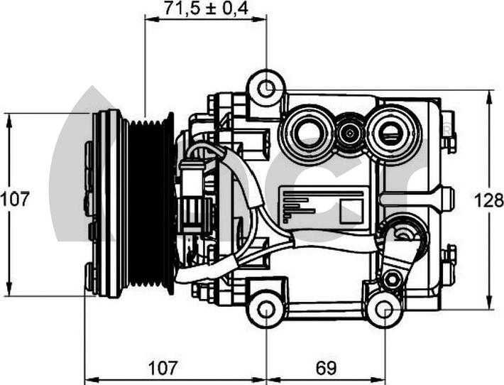 ACR 135129 - Kompresors, Gaisa kond. sistēma autodraugiem.lv