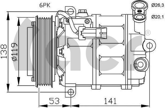 ACR 132922R - Kompresors, Gaisa kond. sistēma autodraugiem.lv