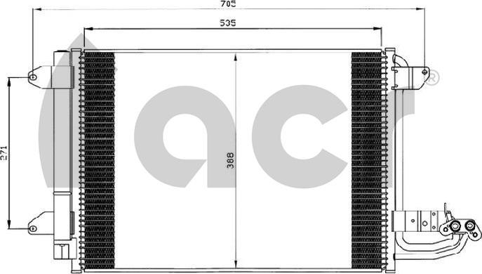 ACR 300561 - Kondensators, Gaisa kond. sistēma autodraugiem.lv