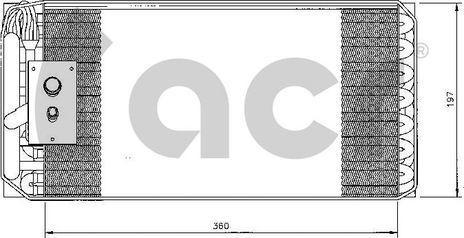 ACR 310141 - Iztvaikotājs, Gaisa kondicionēšanas sistēma autodraugiem.lv