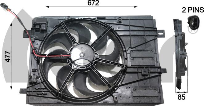 ACR 330607 - Ventilators, Motora dzesēšanas sistēma autodraugiem.lv