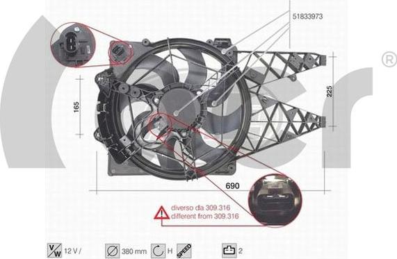 ACR 330319 - Ventilators, Motora dzesēšanas sistēma autodraugiem.lv