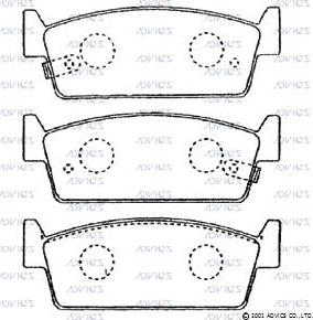 DJ Parts BP2226 - Bremžu uzliku kompl., Disku bremzes autodraugiem.lv