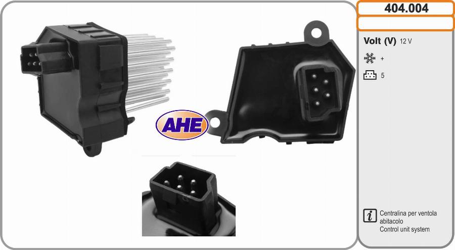 AHE 404.004 - Vadības bloks, Elektroventilators (Motora dzesēšana) autodraugiem.lv