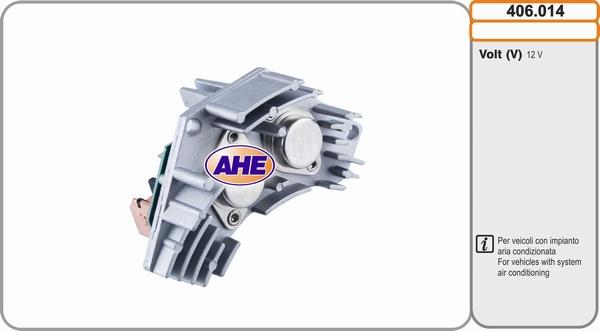 AHE 406.014 - Vadības bloks, Elektroventilators (Motora dzesēšana) autodraugiem.lv
