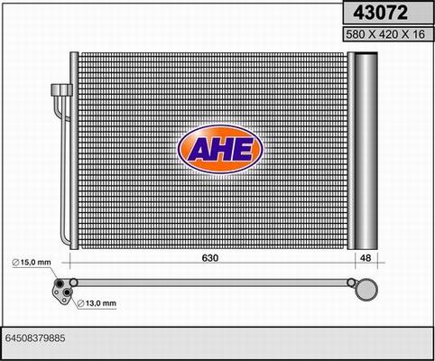 AHE 43072 - Kondensators, Gaisa kond. sistēma autodraugiem.lv