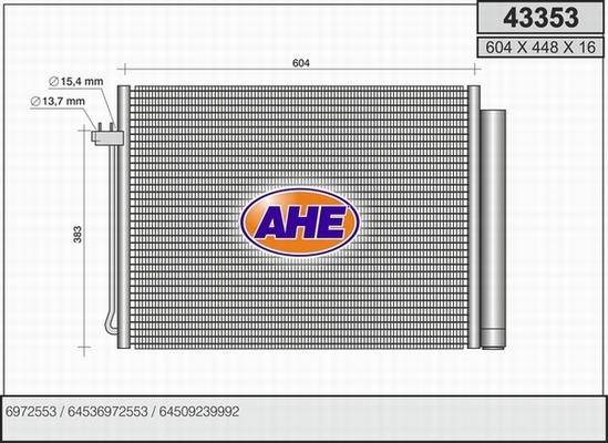AHE 43353 - Kondensators, Gaisa kond. sistēma autodraugiem.lv