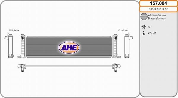 AHE 157.004 - Radiators, Motora dzesēšanas sistēma autodraugiem.lv